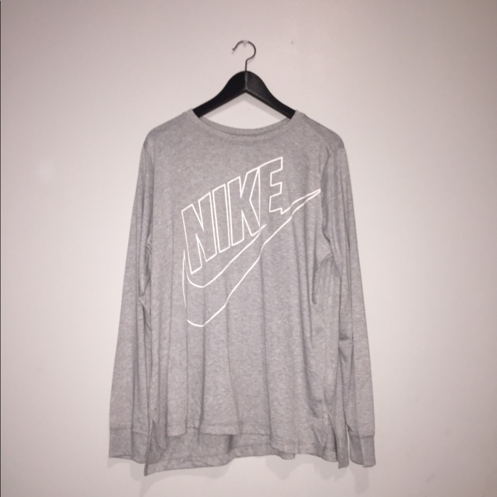 Grey NIKE Cotton T-Shirt